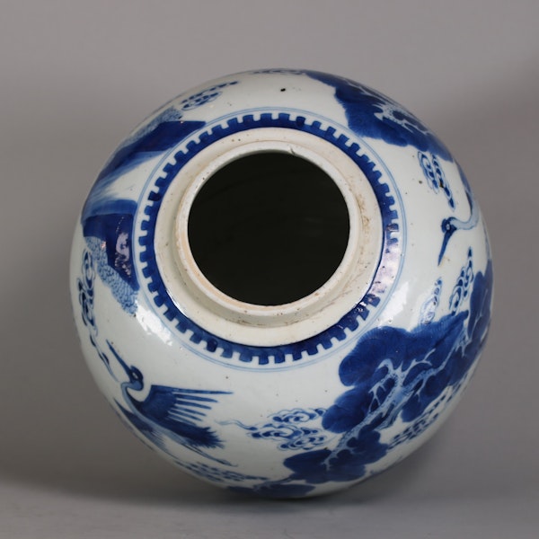 Chinese blue and white ginger jar, Kangxi (1662-1722) - image 8