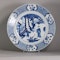 Chinese blue and white charger, Kangxi (1662-1722) - image 3