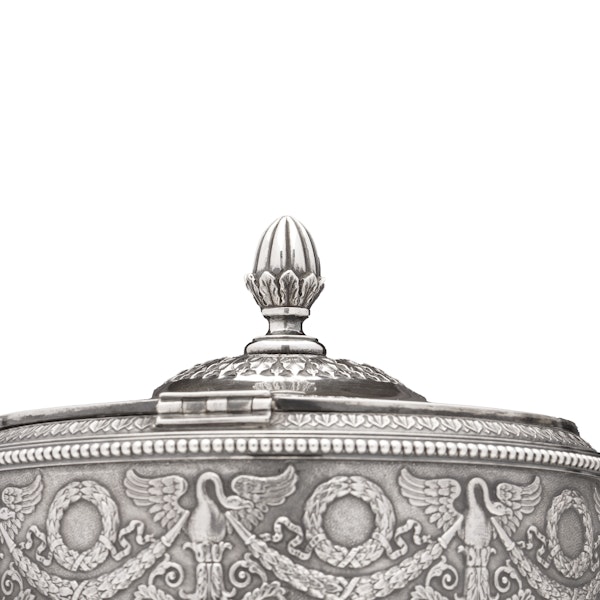Russian Faberge Silver sugar bowl, Moscow c.1910. - image 8