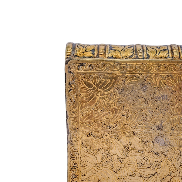 Thai Silver Gilt and Niello Book Shaped Table Snuff Box 19th Century - image 11