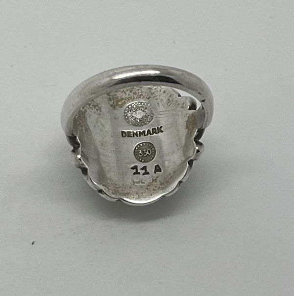 Georg Jensen Antique Ring Design 11A Very Rare Lapis Lazuli 830 Silver 1915-29 - image 3