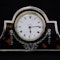 Silver and tortoise shell mantel clock - image 6