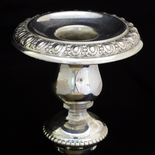 A pair of German silver candlesticks. - image 3