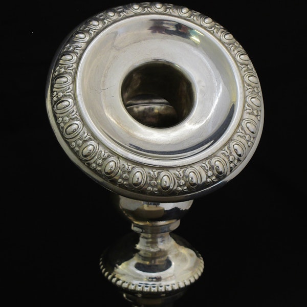 A pair of German silver candlesticks. - image 2