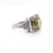 Art Deco chrysoberyl and diamond ring - image 2