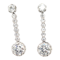 Pair of antique diamond drop earrings SKU: 6640 DBGEMS - image 2