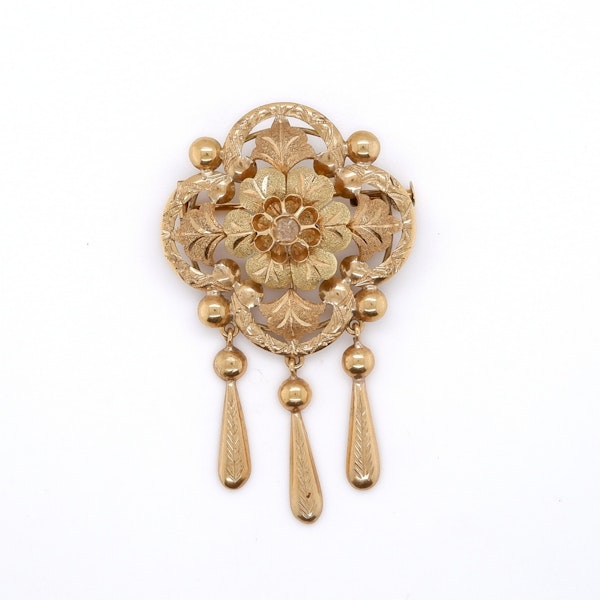 Spanish/Portuguese brooch and earrings set - image 2
