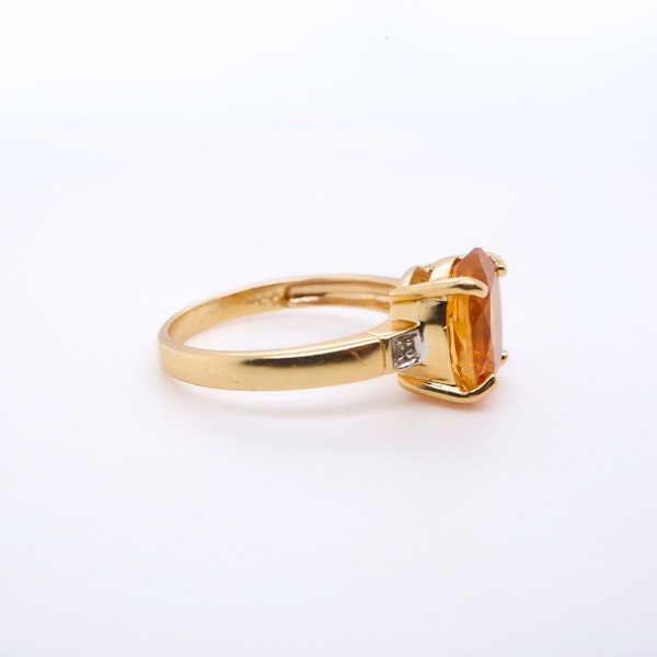 Citrine and diamond dress ring - image 2