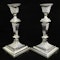 A pair of sterling silver Georgian style candle sticks. - image 3