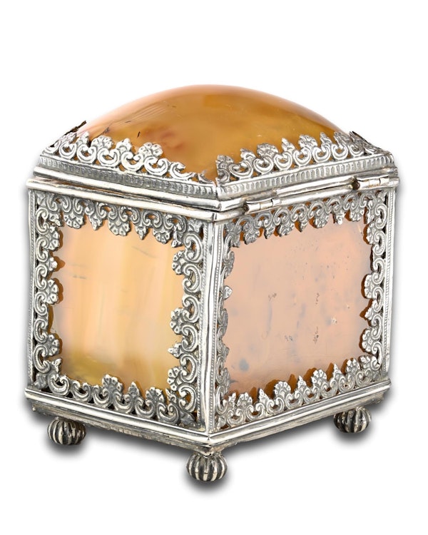 Silver mounted agate casket. Indian, 18th century. - image 3