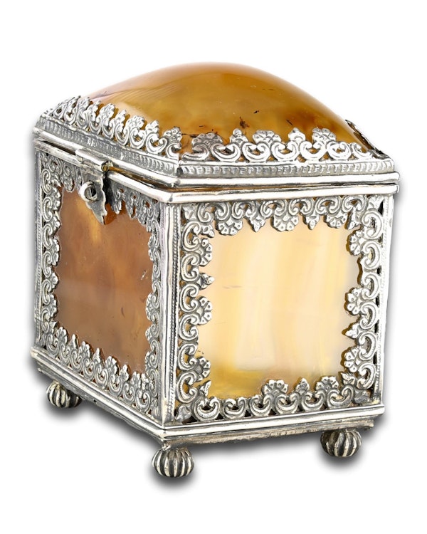 Silver mounted agate casket. Indian, 18th century. - image 9