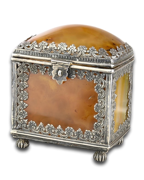 Silver mounted agate casket. Indian, 18th century. - image 6