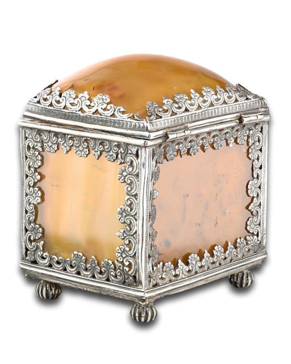 Silver mounted agate casket. Indian, 18th century. - image 8
