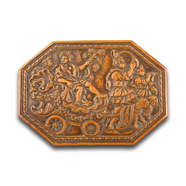 Exceptional boxwood snuff box with allegories of Summer. Dutch, 17th century. - image 7