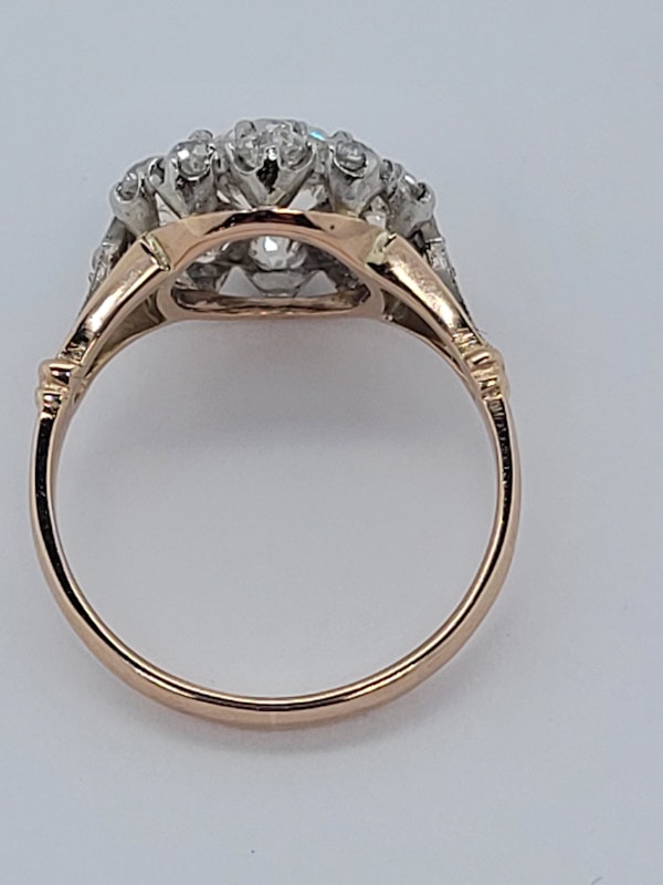 Antique diamond cluster ring SKU: 6649 DBGEMS - image 3