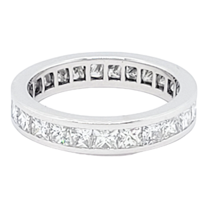 Princess cut diamond full hoop eternity ring SKU: 6642 DBGEMS