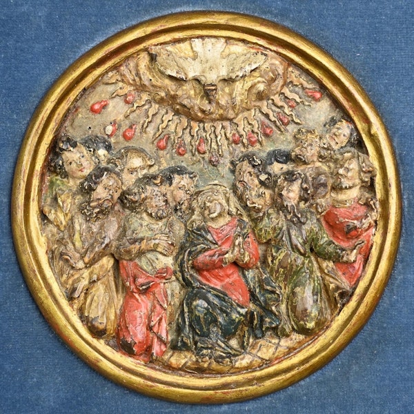Nine wooden roundels from a Rosary Altar. Southern Germany, 16th century. - image 3