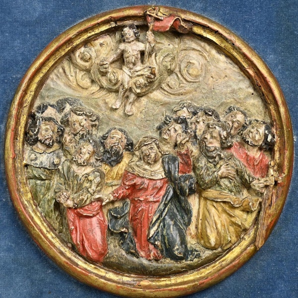 Nine wooden roundels from a Rosary Altar. Southern Germany, 16th century. - image 10