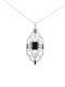 Art deco sapphire and diamond pendant SKU: 6663 - image 1