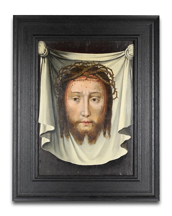 Oil painting of the veil of Veronica. French, 17th / 18th century. - image 1
