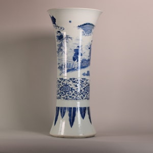 Chinese Transitional Gu-form beaker vase, Chongzhen (1627-1644)