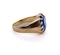 Sapphire solitaire pinky/ladies gold ring - image 2
