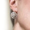 Portuguese Diamond and Gold Cluster Earrings, 4.50ct - image 4