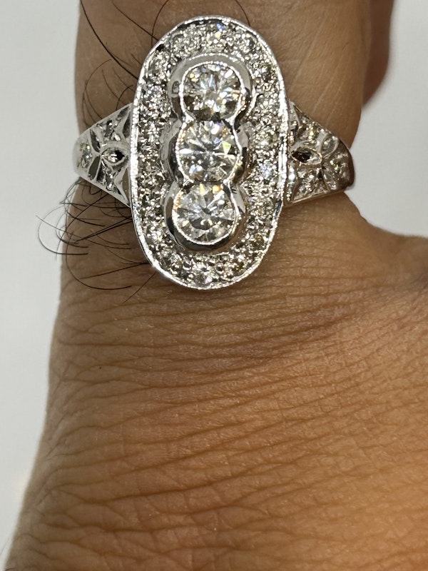 Art Deco style diamond ring at Deco&Vintage Ltd - image 4