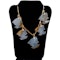 Nephrite jade and gold "fish" necklace set in 22/24 ct. gold - image 1