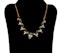Edwardian demantoid garnet and opal fancy necklace - image 1