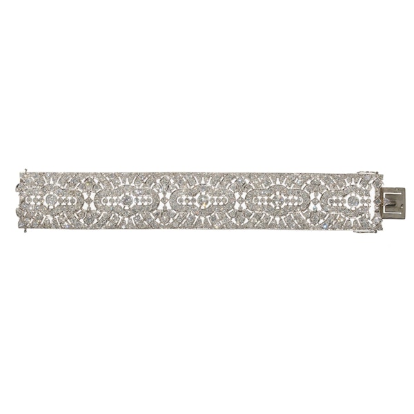 French Art Deco Diamond And Platinum Bracelet, Circa 1925 - image 4