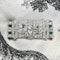 Art Deco Style Diamond, Green Agate, Ruby And Platinum Brooch, 1.95 Carats - image 4