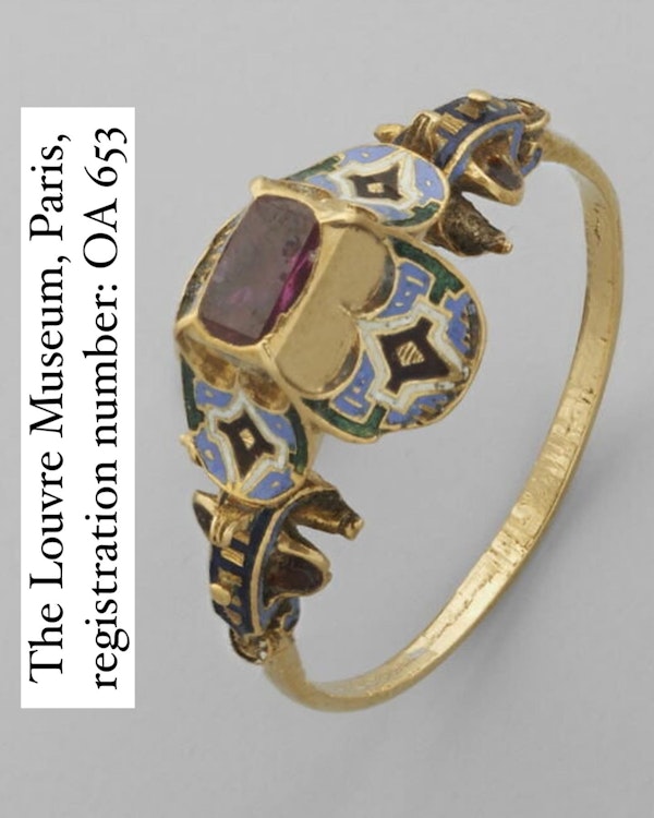 Renaissance gold ring with a table cut diamond. Western Europe, 16th century. - image 14