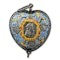 Silver and enamelled pendant in the form of a heart. German, late 17th century. - image 3