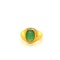 Unique 3/crt Emerald Pinky Finger Ring - image 1