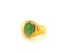 Unique 3/crt Emerald Pinky Finger Ring - image 3