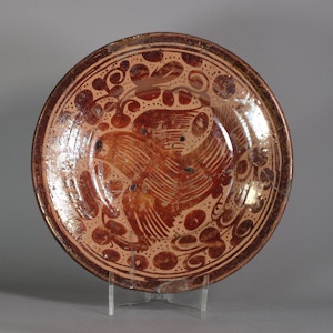 Hispano-Moresque lustre dish, 17th century