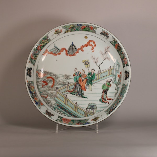Chinese famille verte plate, Kangxi (1662-1722) - image 1