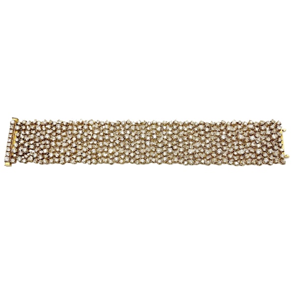 Outstanding 18kt Yellow Gold Bracelet with 35kt of Diamonds - image 3