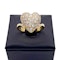 18kt Yellow Gold Ring Heart Shaped with Diamonds - image 2
