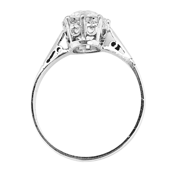 1.63ct old cut diamond solitaire ring SKU: 6690 DBGEMS - image 2