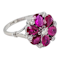Ruby and diamond cluster ring SKU: 6689 DBGEMS - image 2