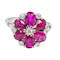 Ruby and diamond cluster ring SKU: 6689 DBGEMS - image 1