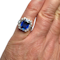 1940's art deco sapphire and diamond ring SKU: 6670 DBGEMS - image 4