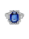 1940's art deco sapphire and diamond ring SKU: 6670 DBGEMS - image 1