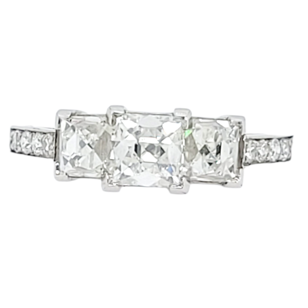 Trilogy French cut diamond engagement ring SKU: 6668 DBGEMS - image 1