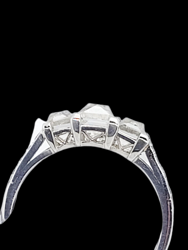 Trilogy French cut diamond engagement ring SKU: 6668 DBGEMS - image 2