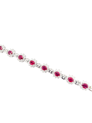 Modern ruby and diamond bracelet SKU: 6667 DBGEMS