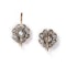 Antique Diamond and Silver Upon Gold Cluster Earrings, Circa 1880, 4.50 Carats - image 4