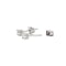 Modern Diamond And White Gold Stud Earrings, 0.52 Carats - image 5